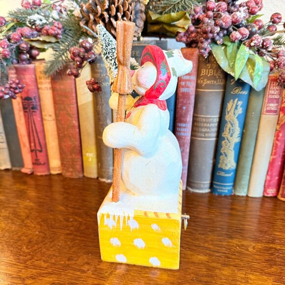 Vintage House of Hatten Denise Calla "O' Snow!" Snowman Musical Figurine - Picture 5 of 12